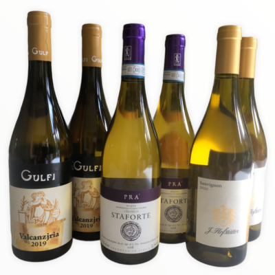Blanc - Gulfi - Graziano Pra’ - Hofstatter - Valcanzjria - Staforte - Sicile - Vénétie - Adige - Chardonnay - Carricante - Soave - Sauvignon