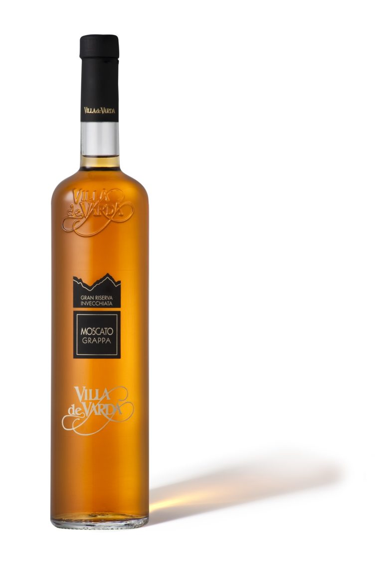 Grappa Moscato Riserva - Villa de Varda - Bibenda - cinque grappoli