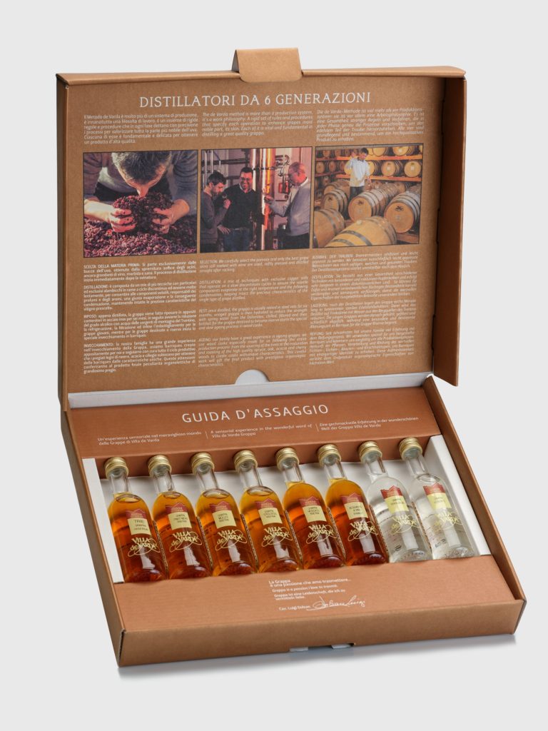Kit de dégustation - 8 grappe - Villa de Varda - Assaggio - Cadeau