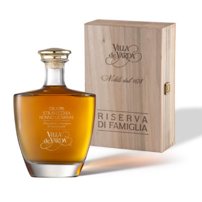 GRAPPA STRAVECCHIA NONNO GIOVANNI 40° 70 cl.-Coffret Villa de Varda