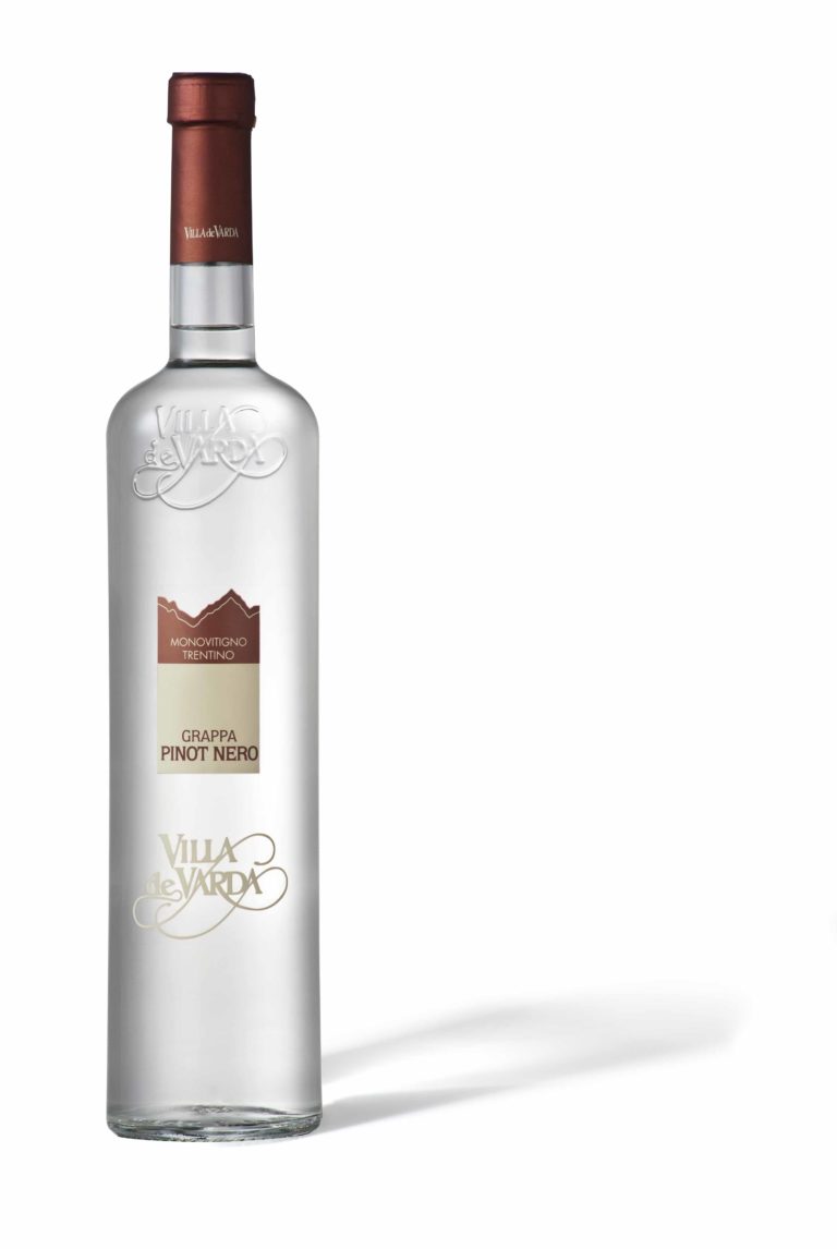 Grappa Pinot nero - Villa de Varda - Bibenda - Trentin- Falstaff -  Mezzolombardo - Dolzan - Pinot noir - Jeune 